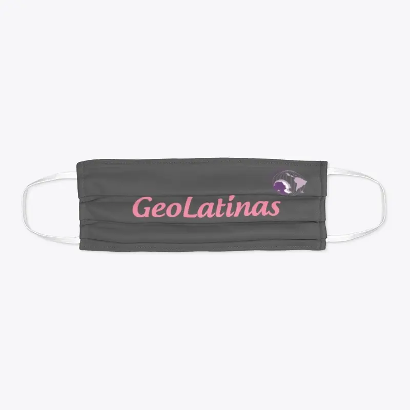 GeoLatinas pink word & logo Mask